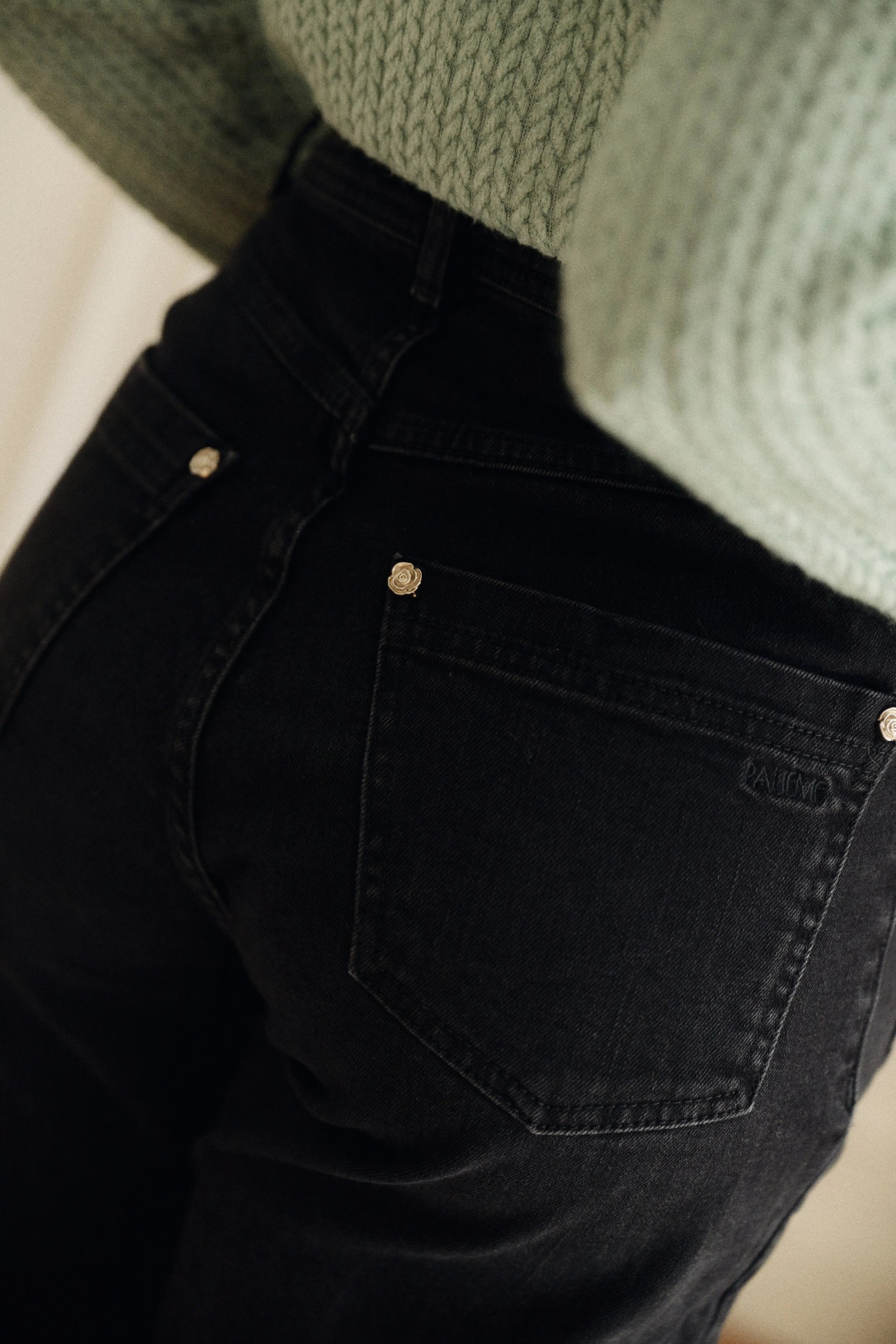 PAUEME I Jean Large I Jean à pressions Oliver - Black denim