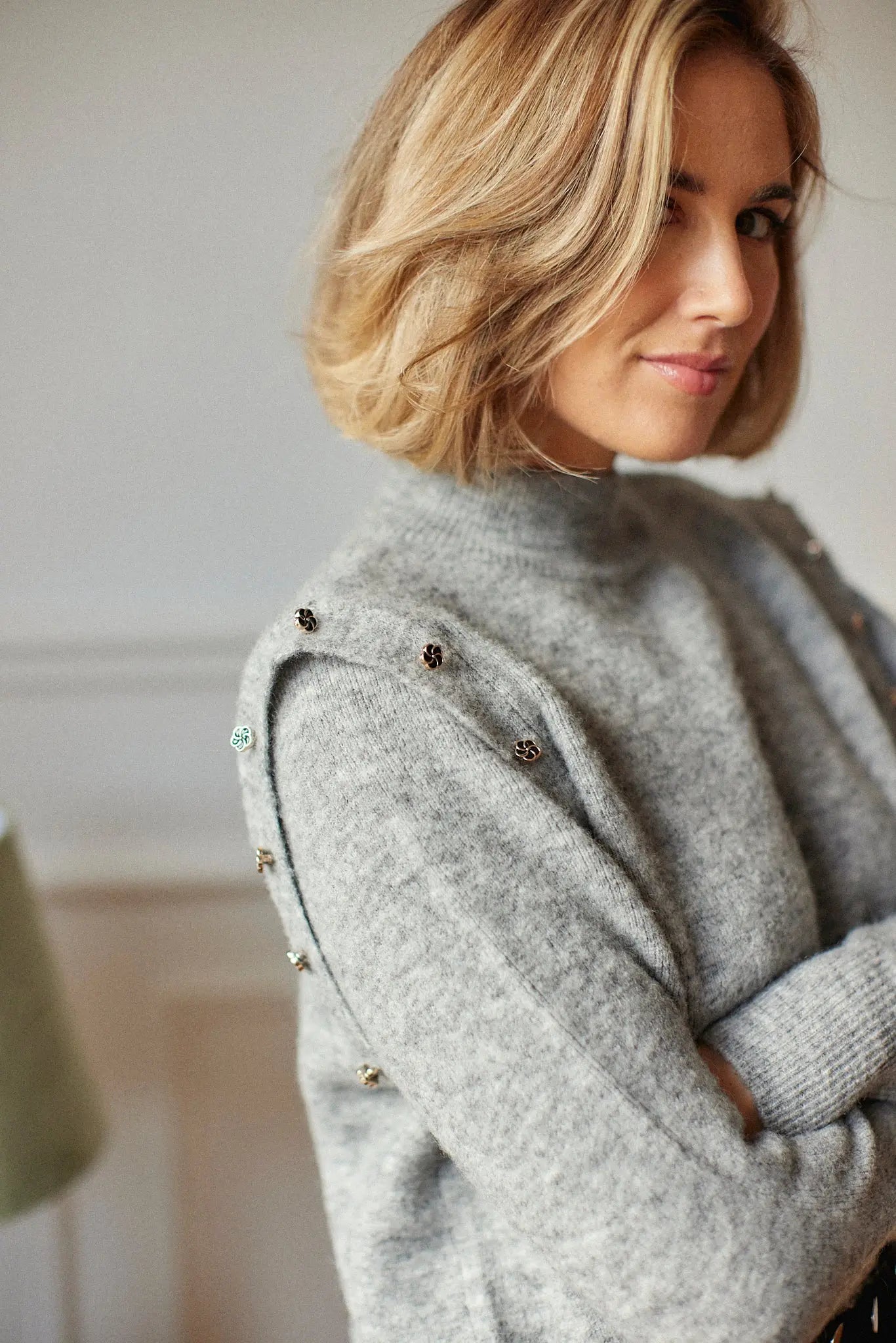 PAUEME I PULL I Pull maille Elie - Gris