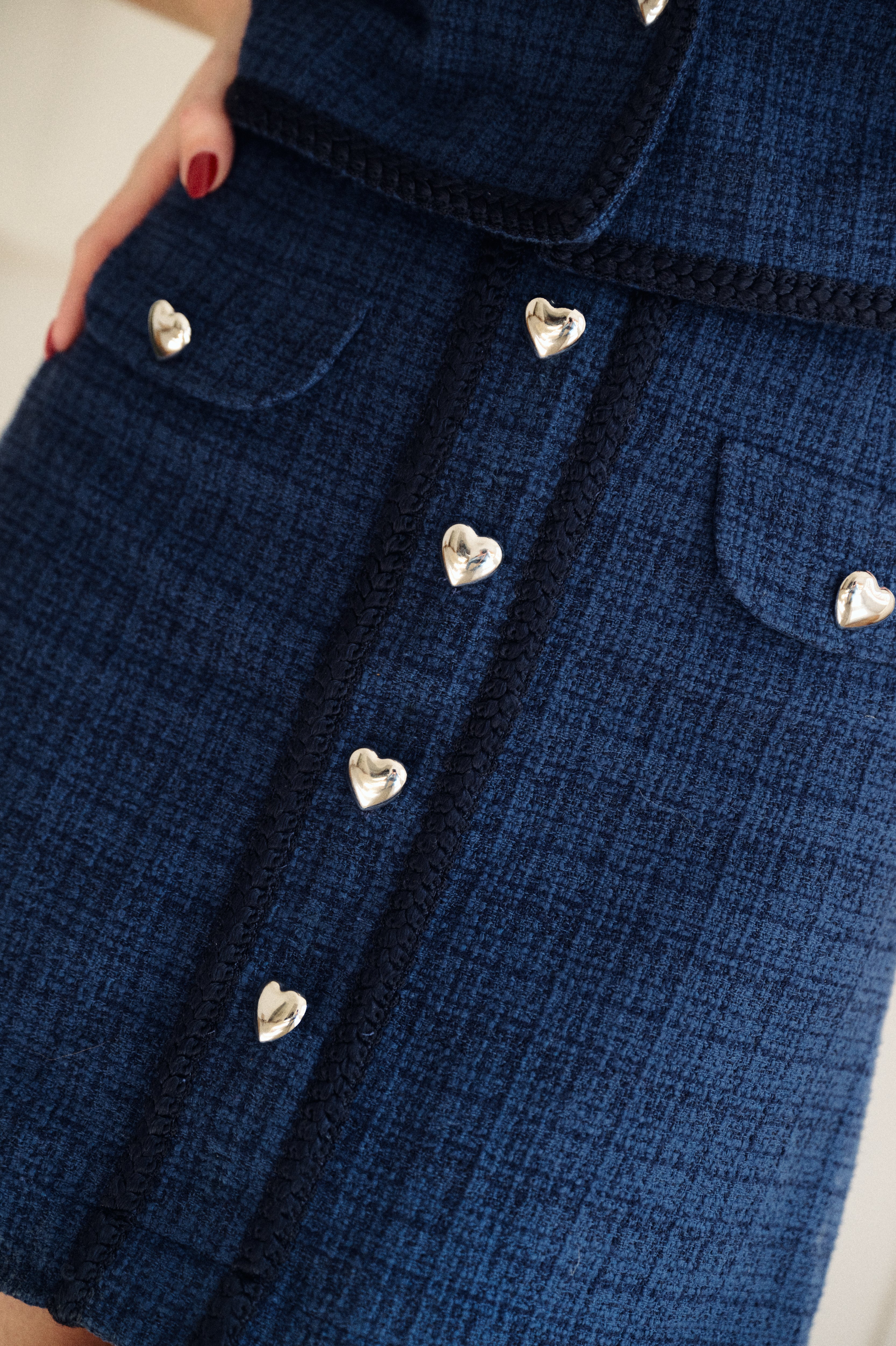 PAUEME I JUPE I Jupe Blair - Tweed bleu
