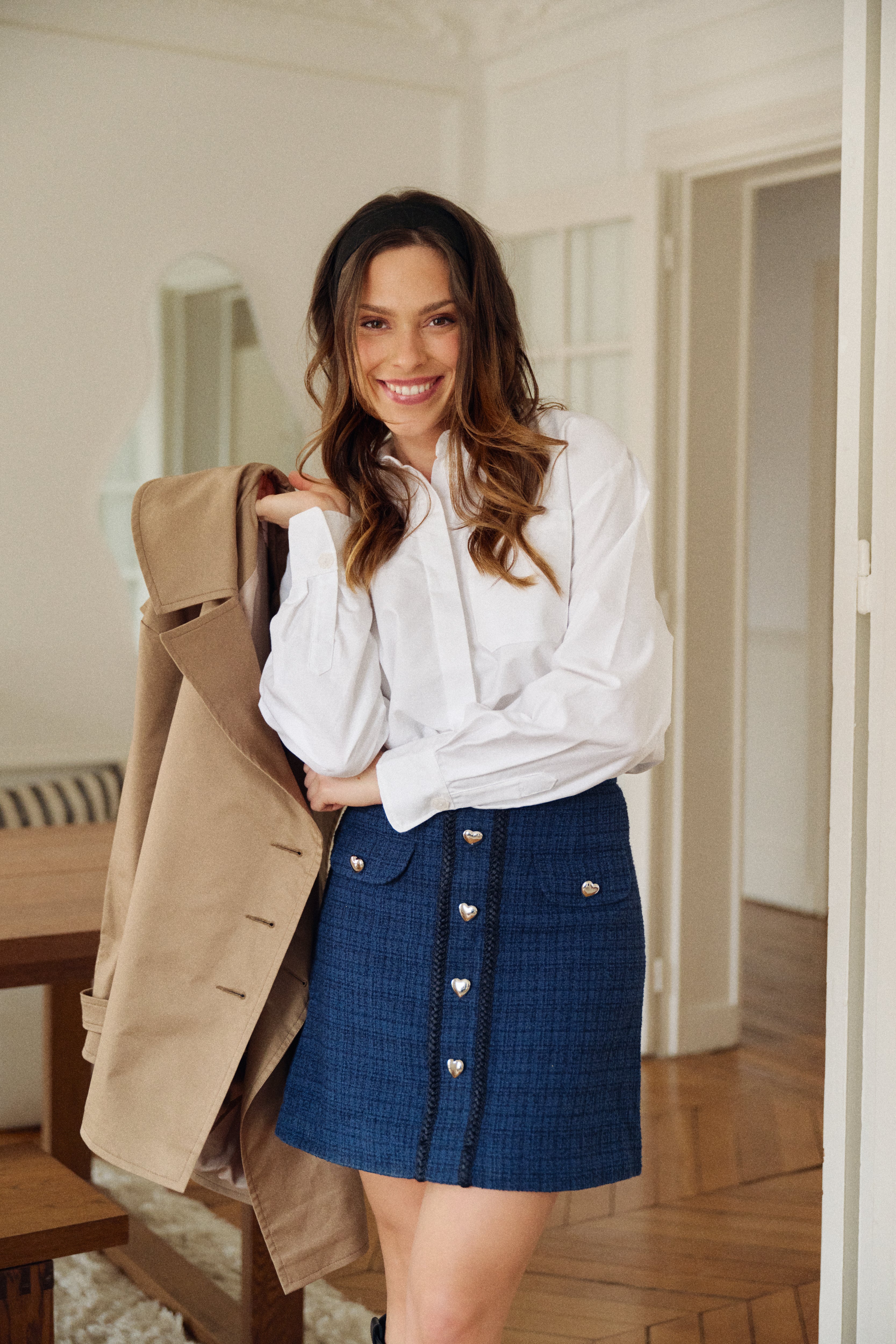 PAUEME I JUPE I Jupe Blair - Tweed bleu