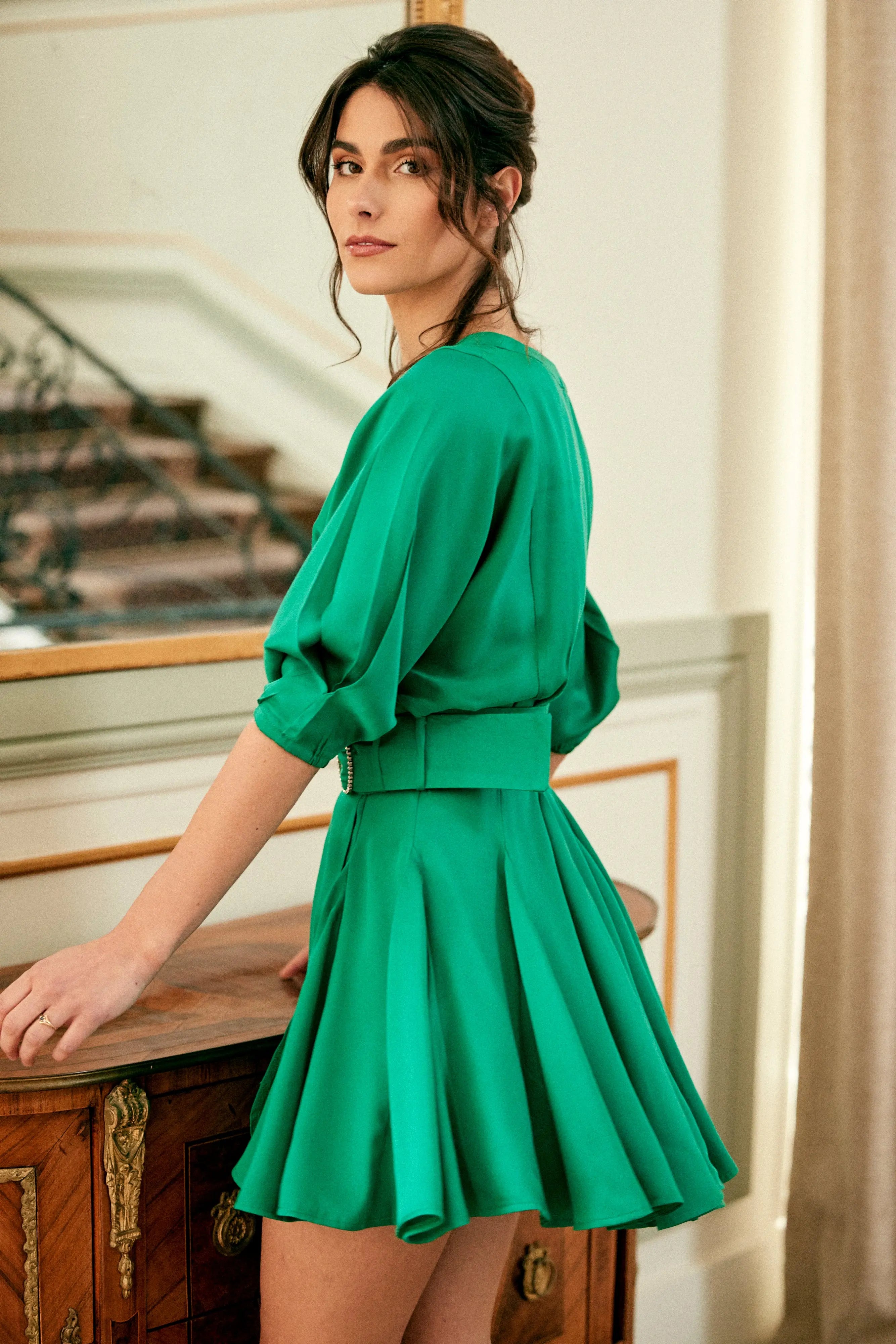 PAUEME I ROBE I Robe Sizon - Vert