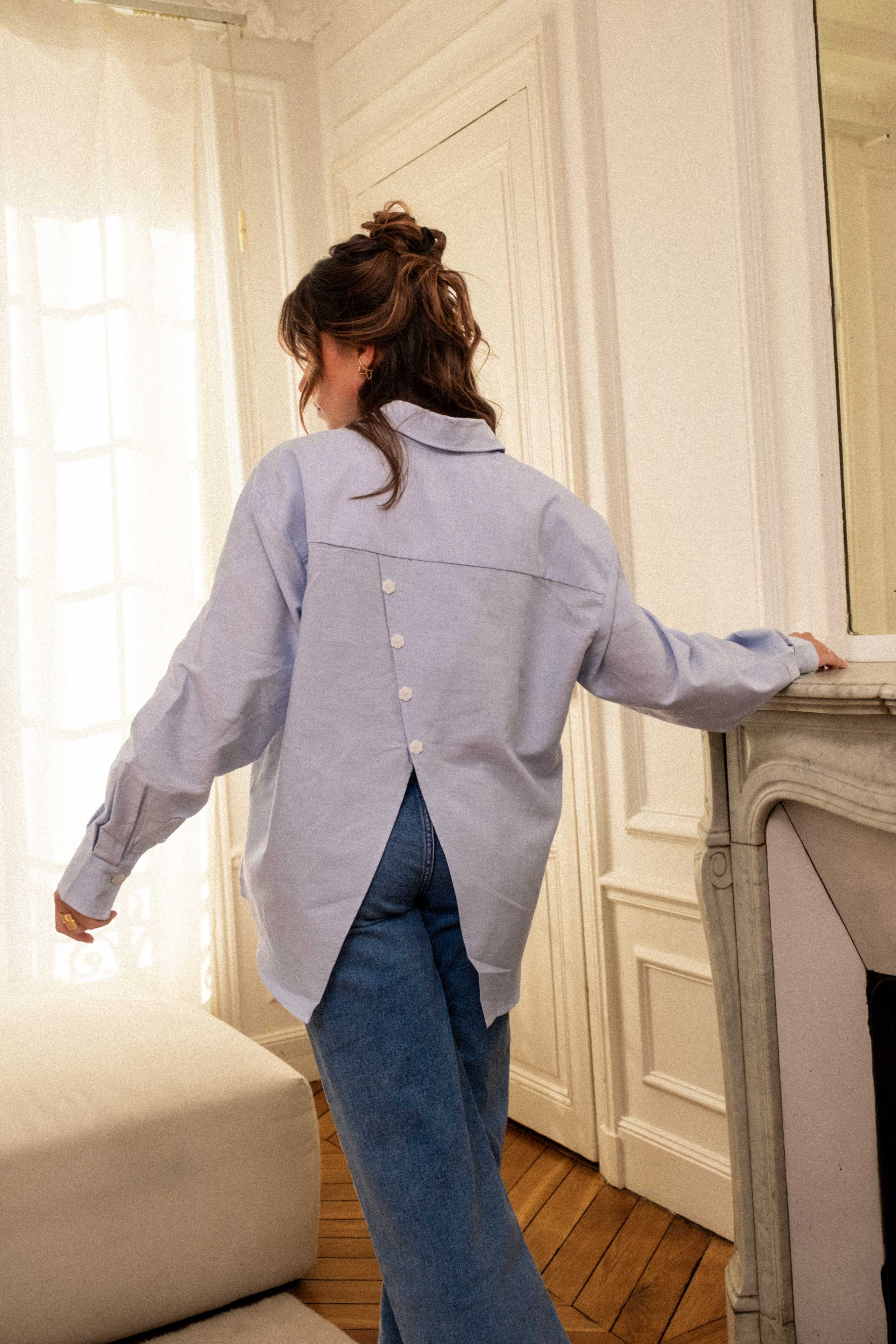 PAUEME I Chemise I Chemise Harmony - Bleue ciel