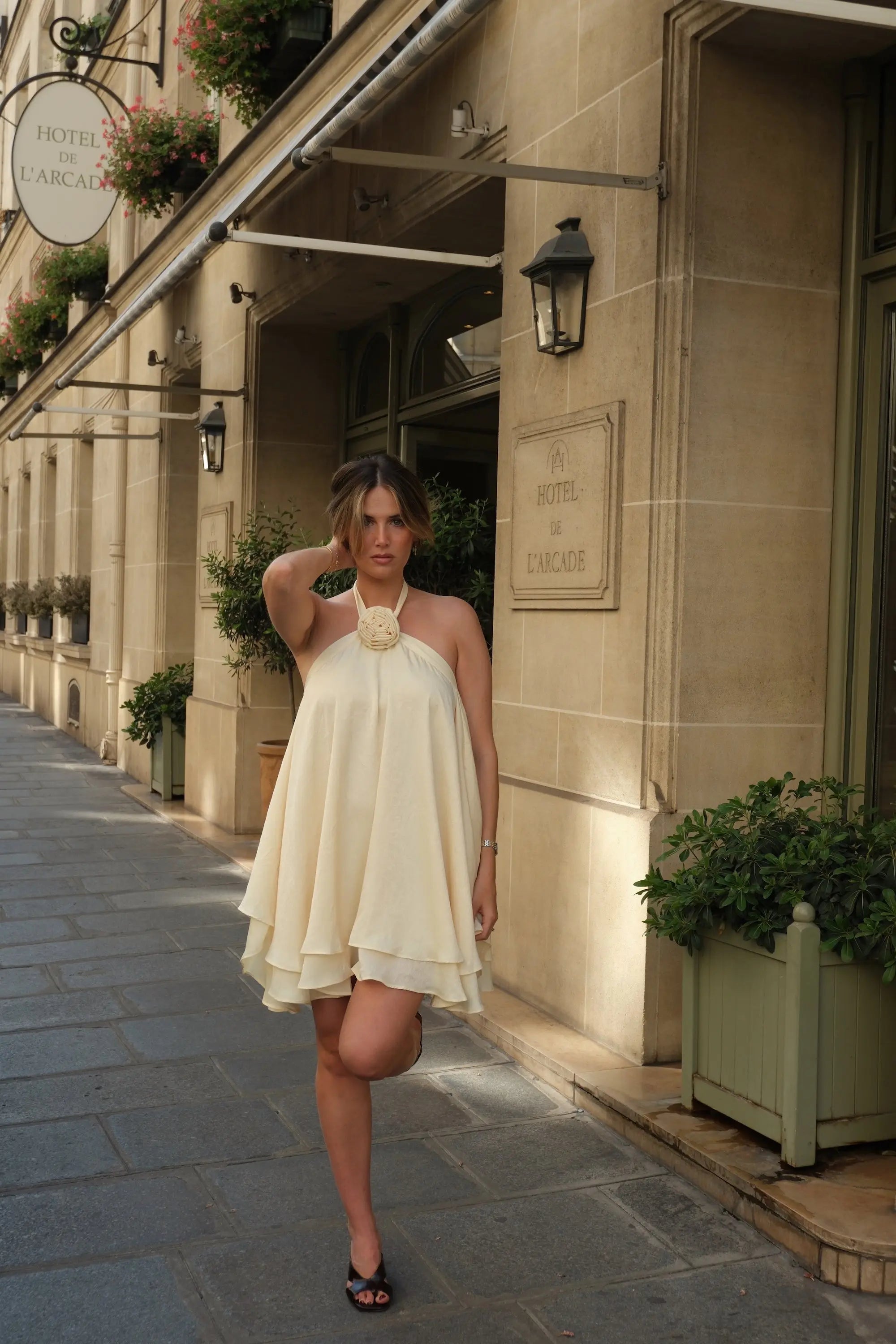 PAUEME I Robe I Robe Flora - Butter Yellow
