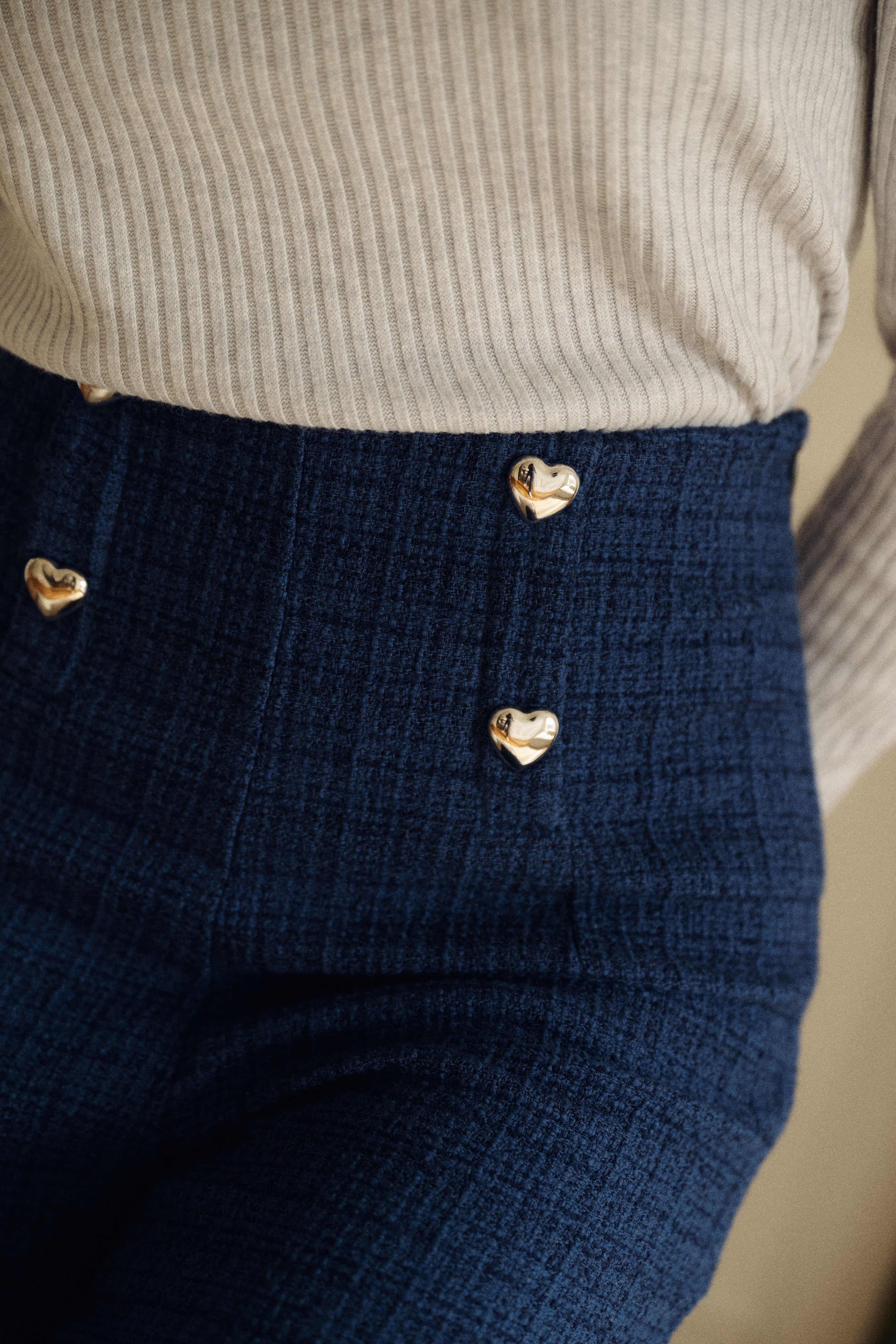PAUEME I PANTALON I Pantalon Damien - Tweed bleu