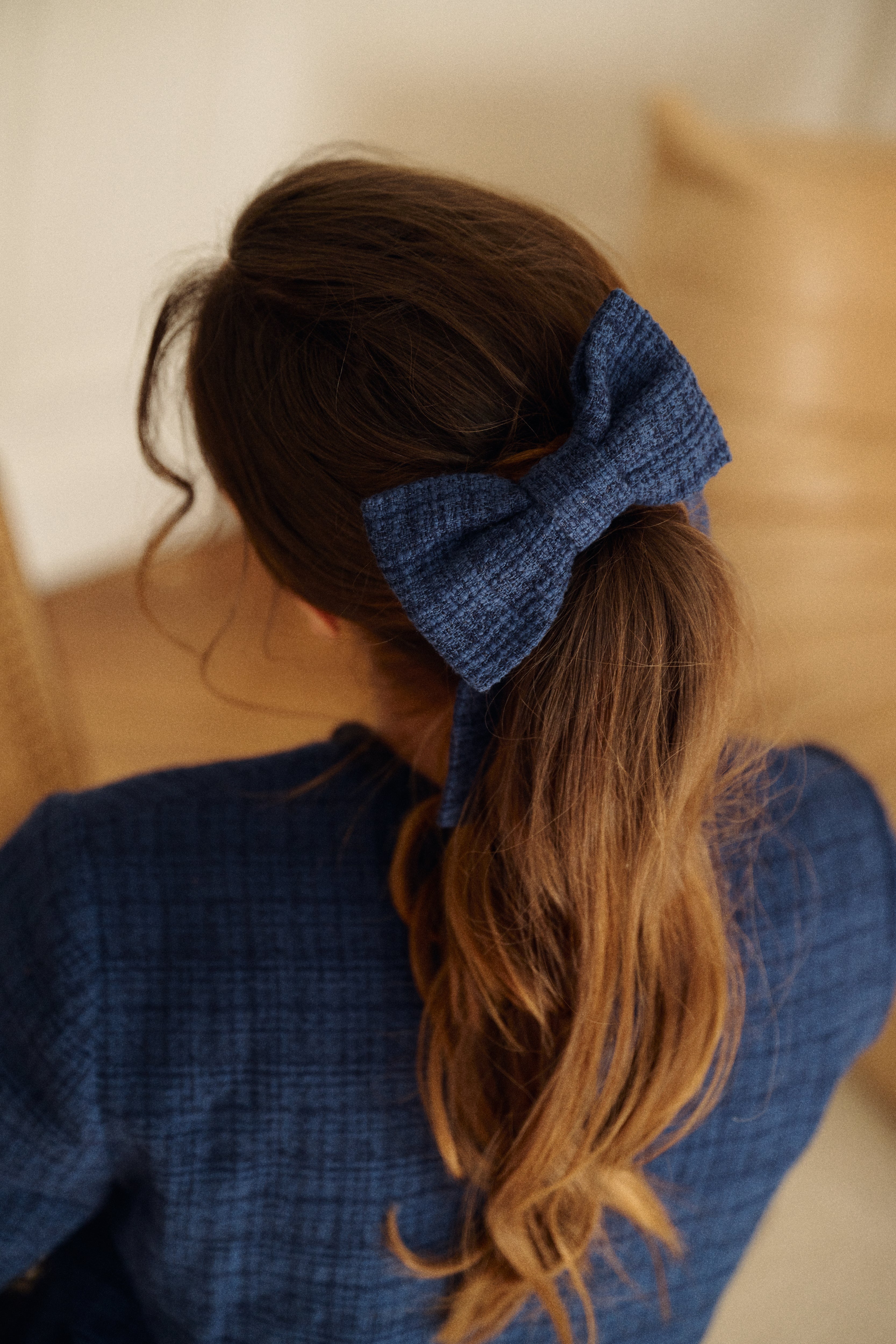 PAUEME I ACCESSOIRES I Nœud - Tweed bleu