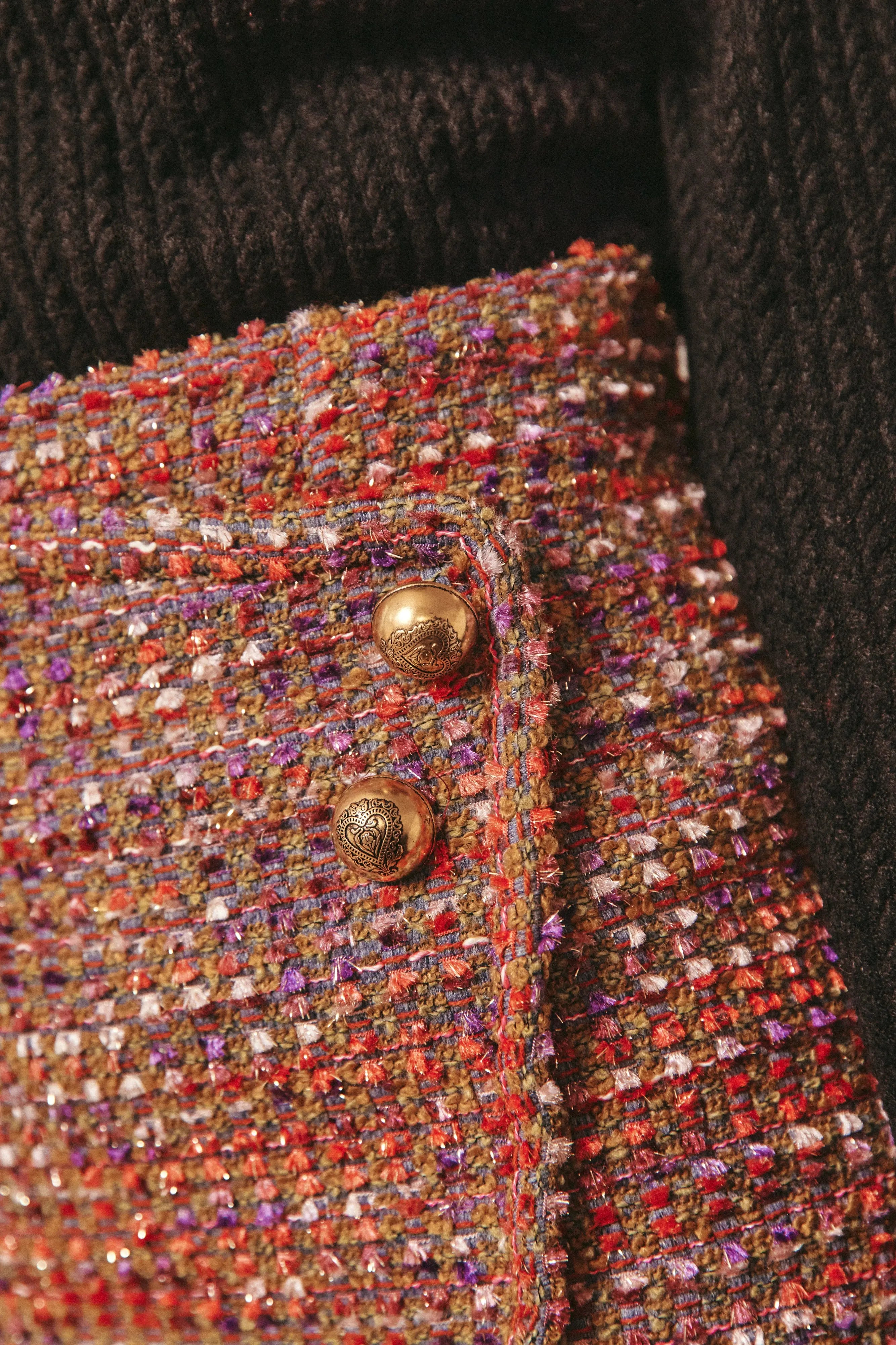 PAUEME I JUPE I Mini-Jupe Judith - Tweed Scintillant