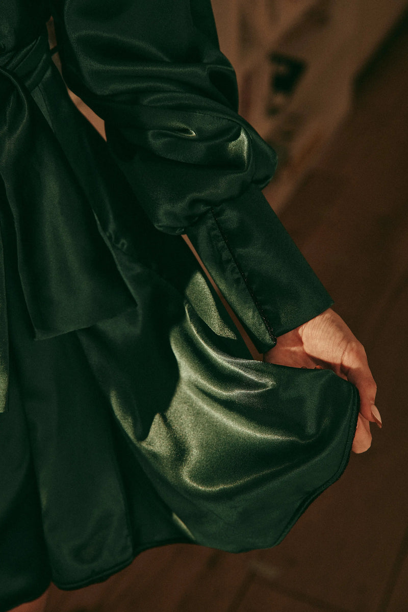 PAUEME I ROBE I Robe Sully - Satin Vert