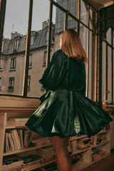 PAUEME I ROBE I Robe Sully - Satin Vert