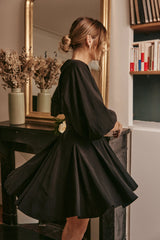 PAUEME I ROBE I Robe Suzanne - Noir