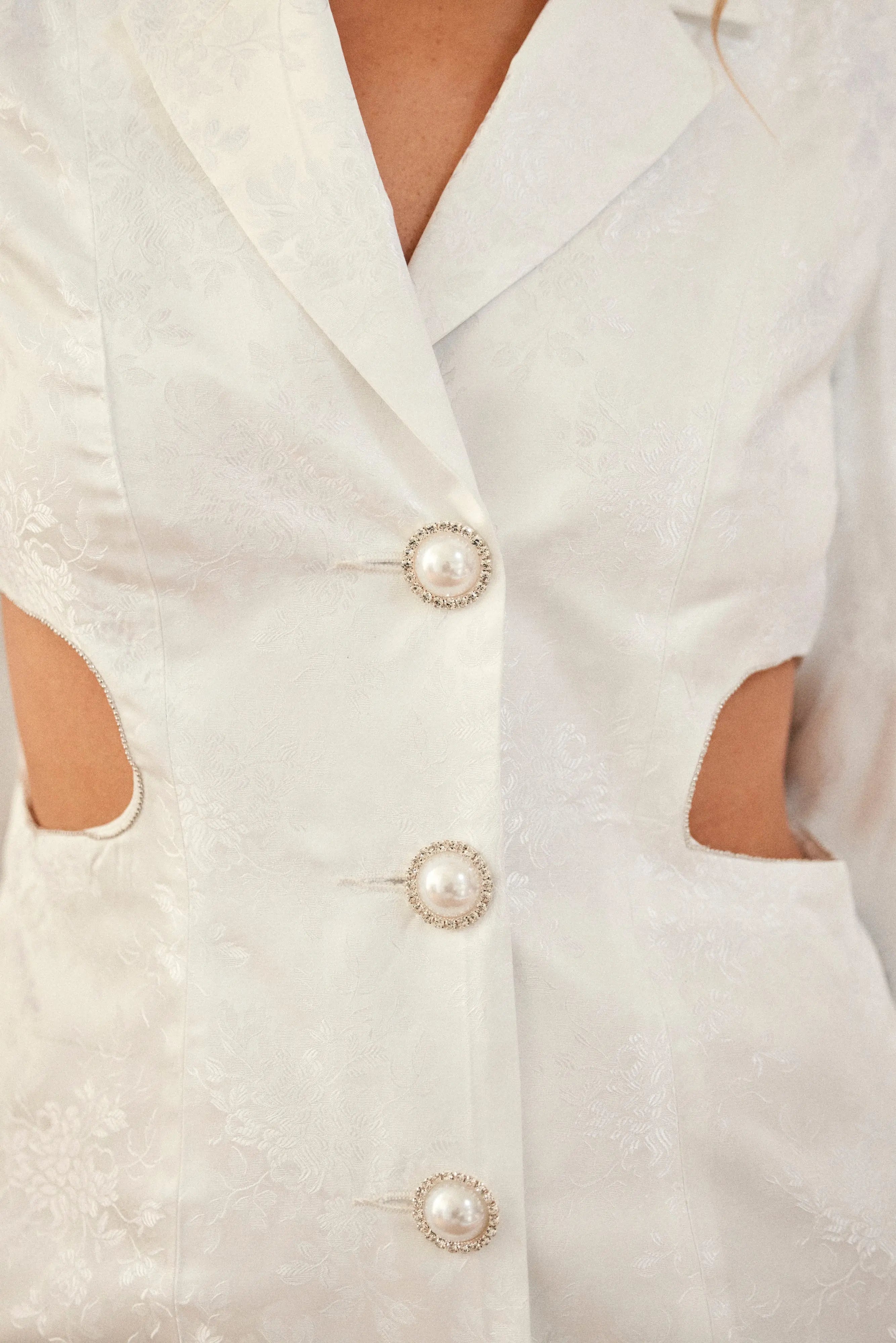 PAUEME I ROBE I Robe blazer Marine - Blanc